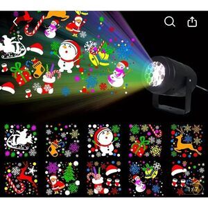 Usb powered led snowflake Christmas projector